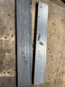 Two steels for a pattern welded Damascus knife