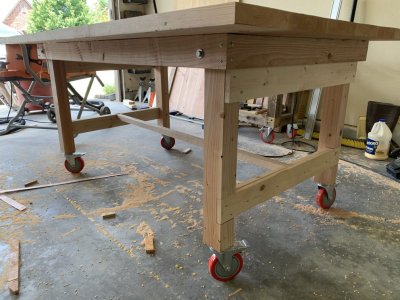 Custom fold up work bench